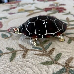 Rare Hans Turnwald Signature Collection Turtle trinket box